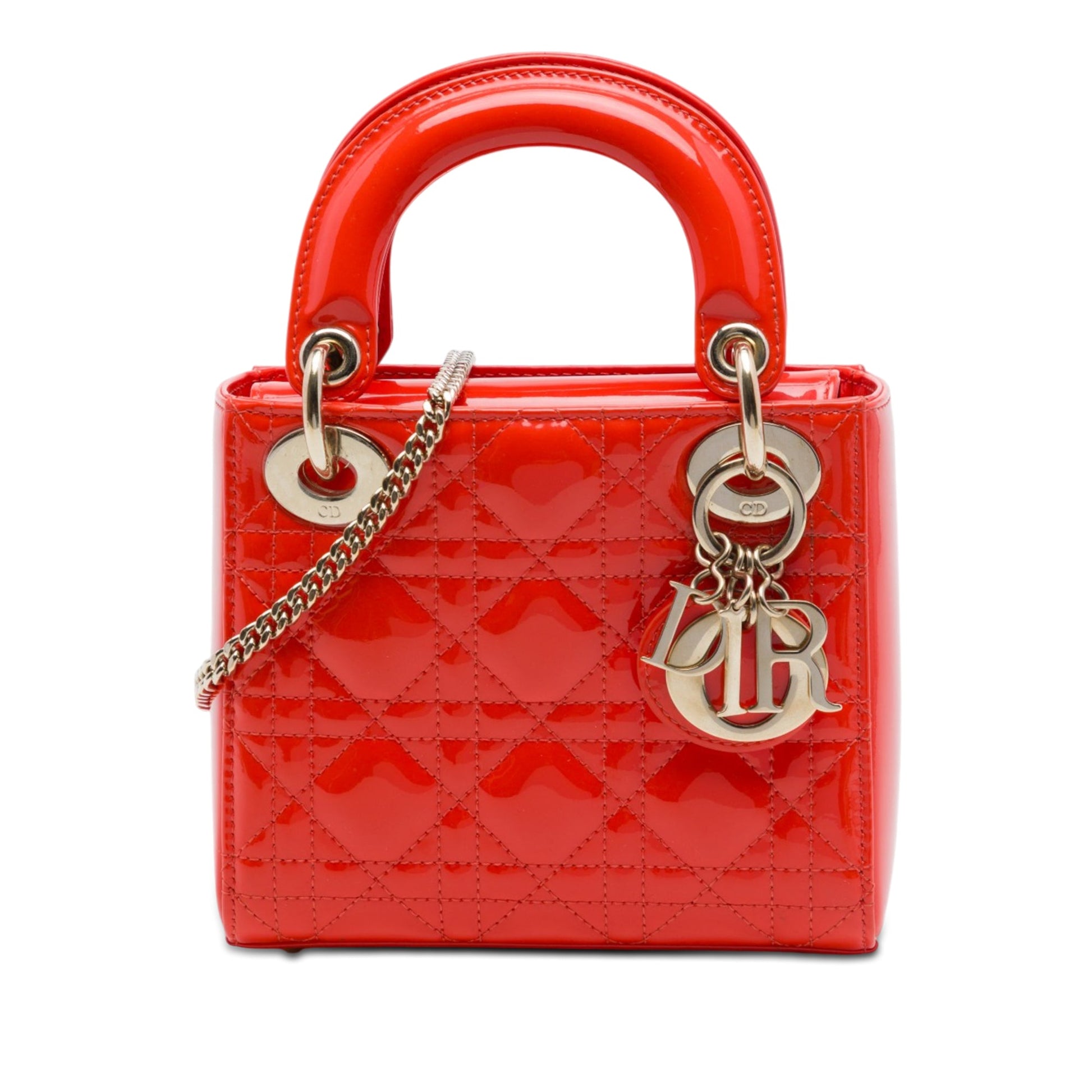 Dior Mini Patent Cannage Lady Dior