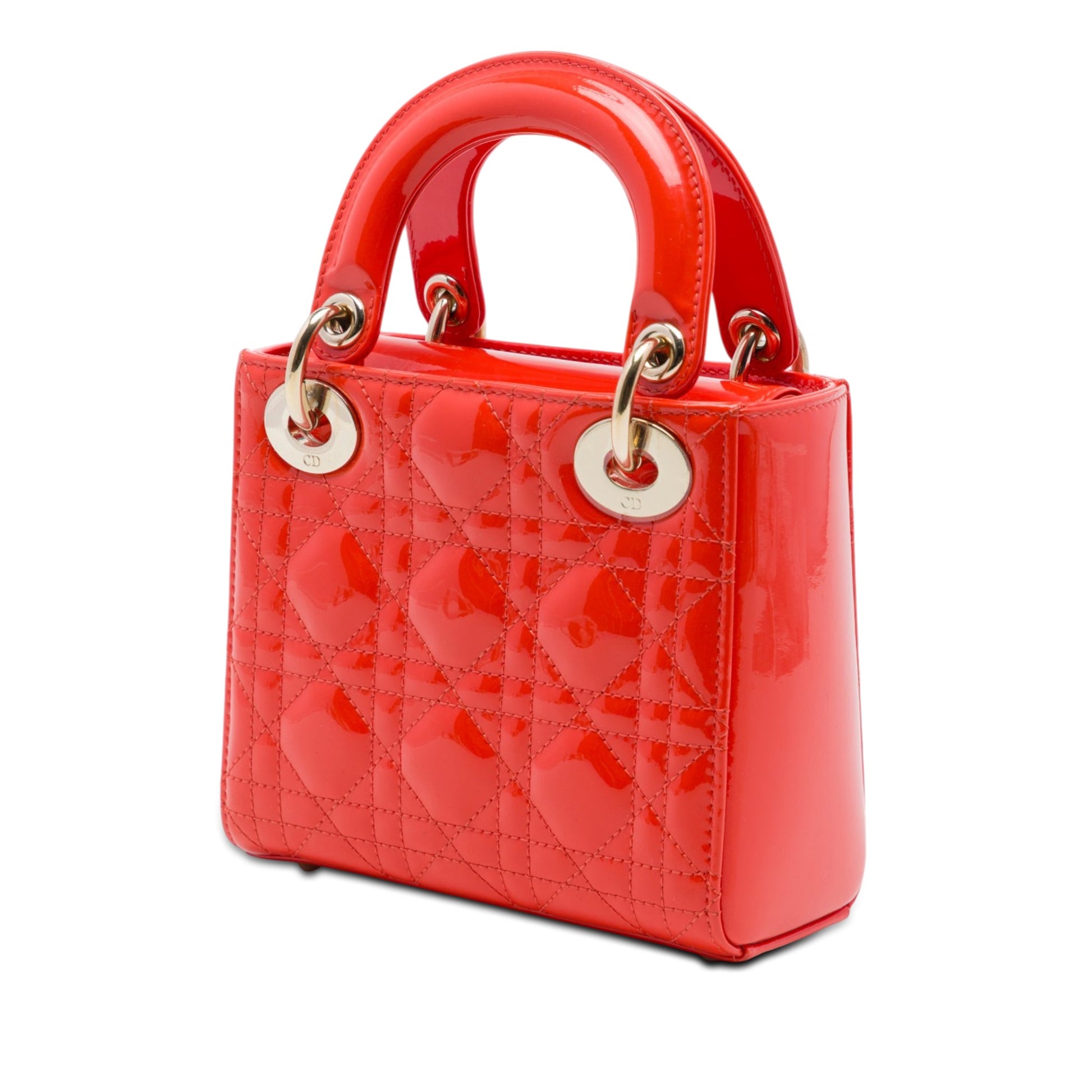 Dior Mini Patent Cannage Lady Dior
