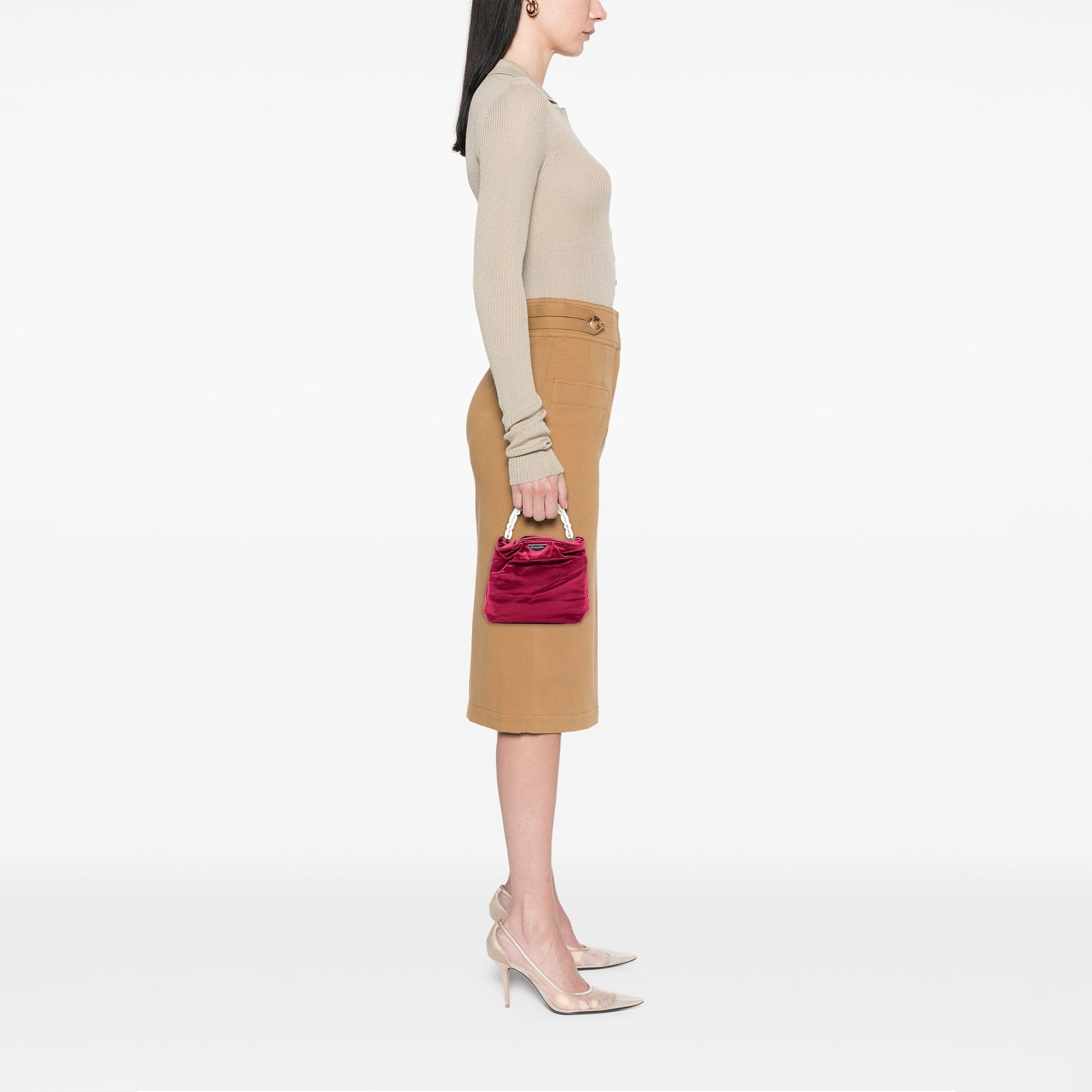 Dior Mini Satin Malice Pearl Handbag