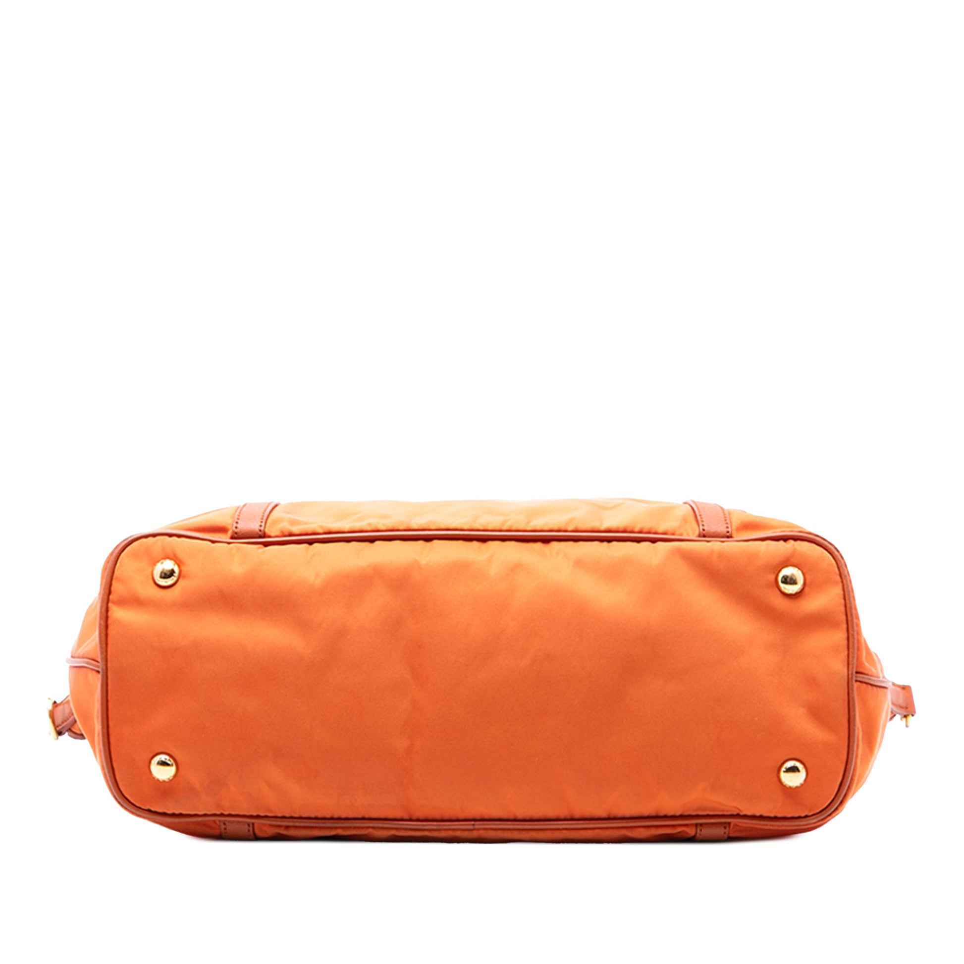 Prada Saffiano Trimmed Tessuto Satchel