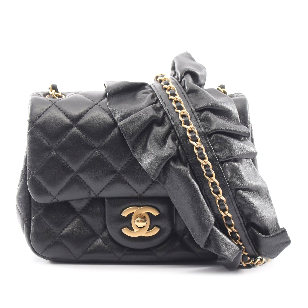 Chanel Mini Square Lambskin Romance Single Flap