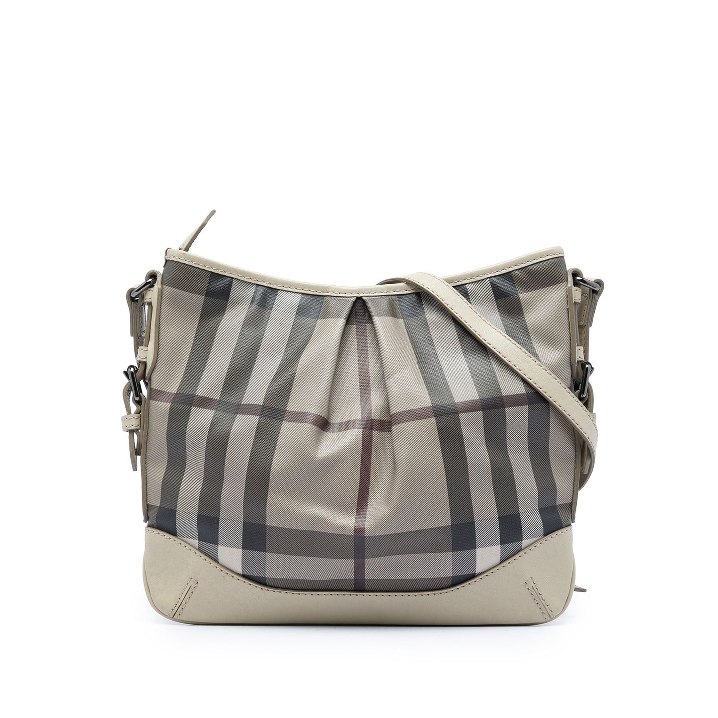 Burberry Smoke Check Coated Canvas Hartham Crossbody