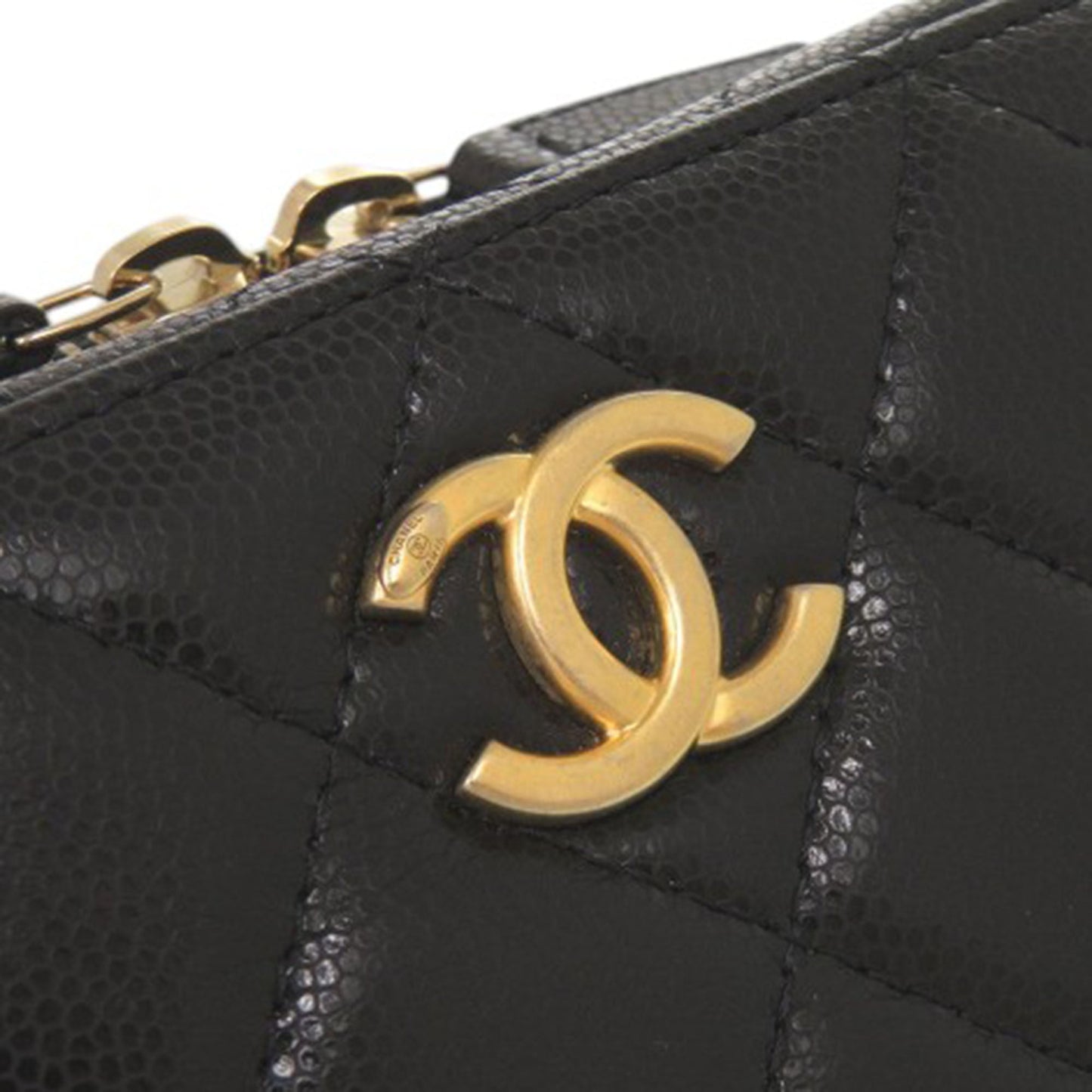 Chanel Quilted Caviar Twist Your Buttons Crossbody