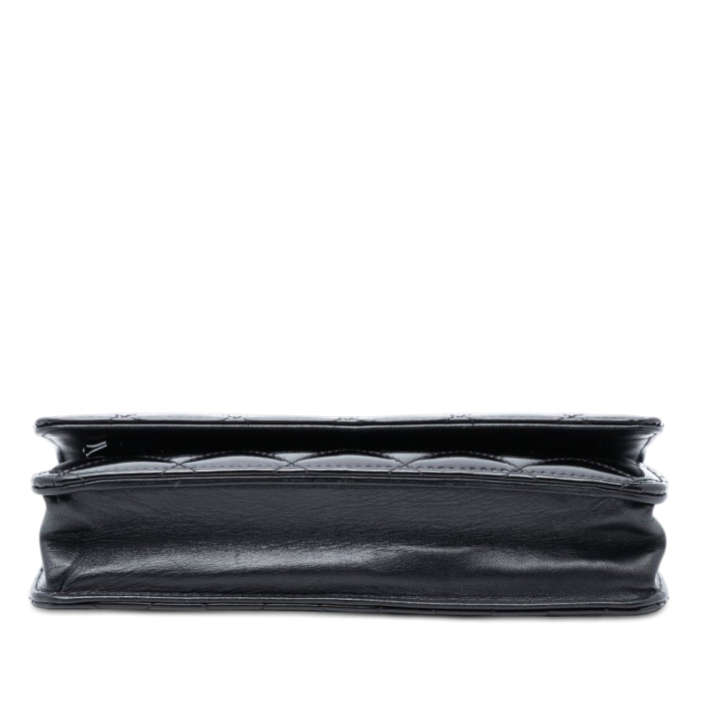 Chanel CC Quilted Patent Wallet On Chain