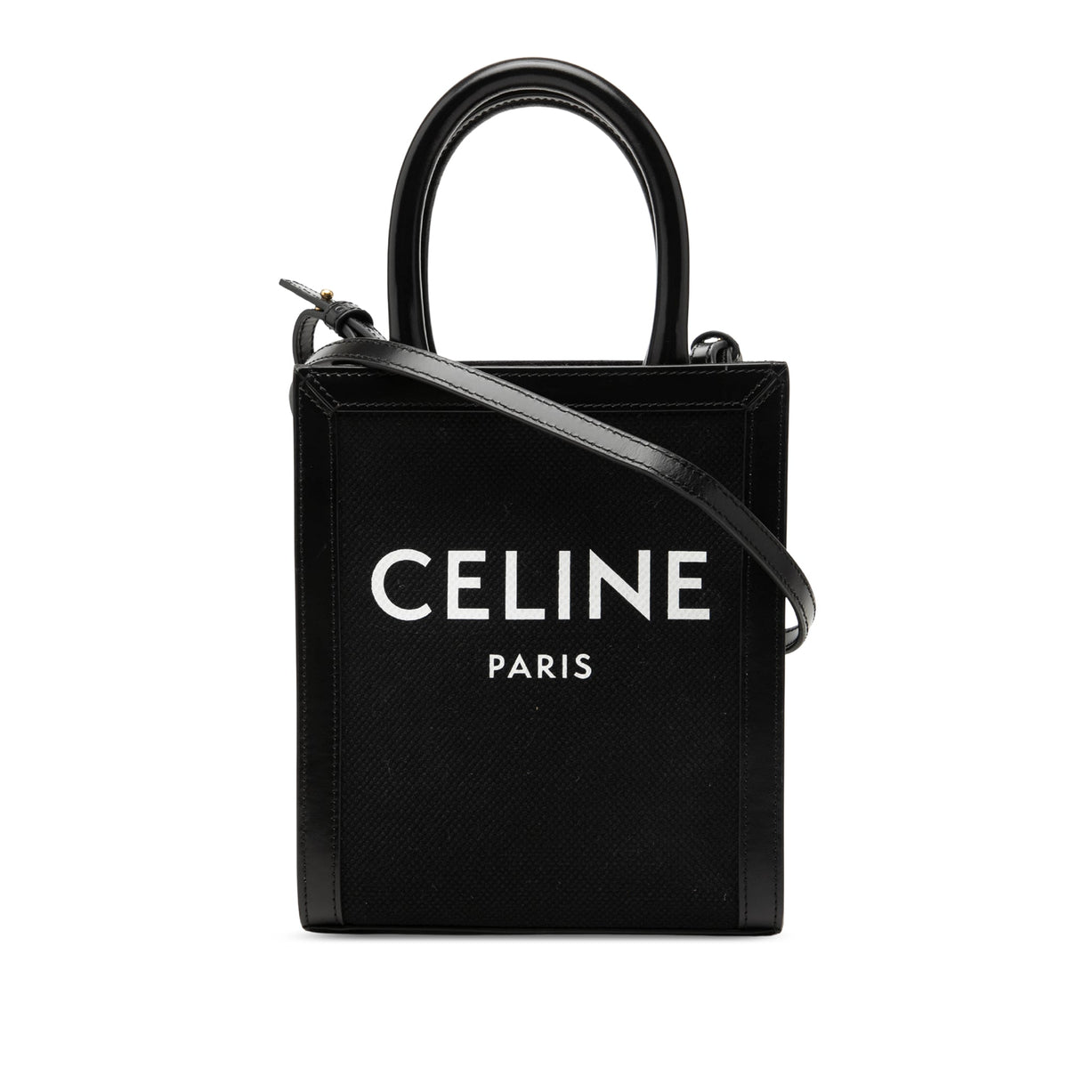 Celine Mini Canvas Vertical Cabas Tote