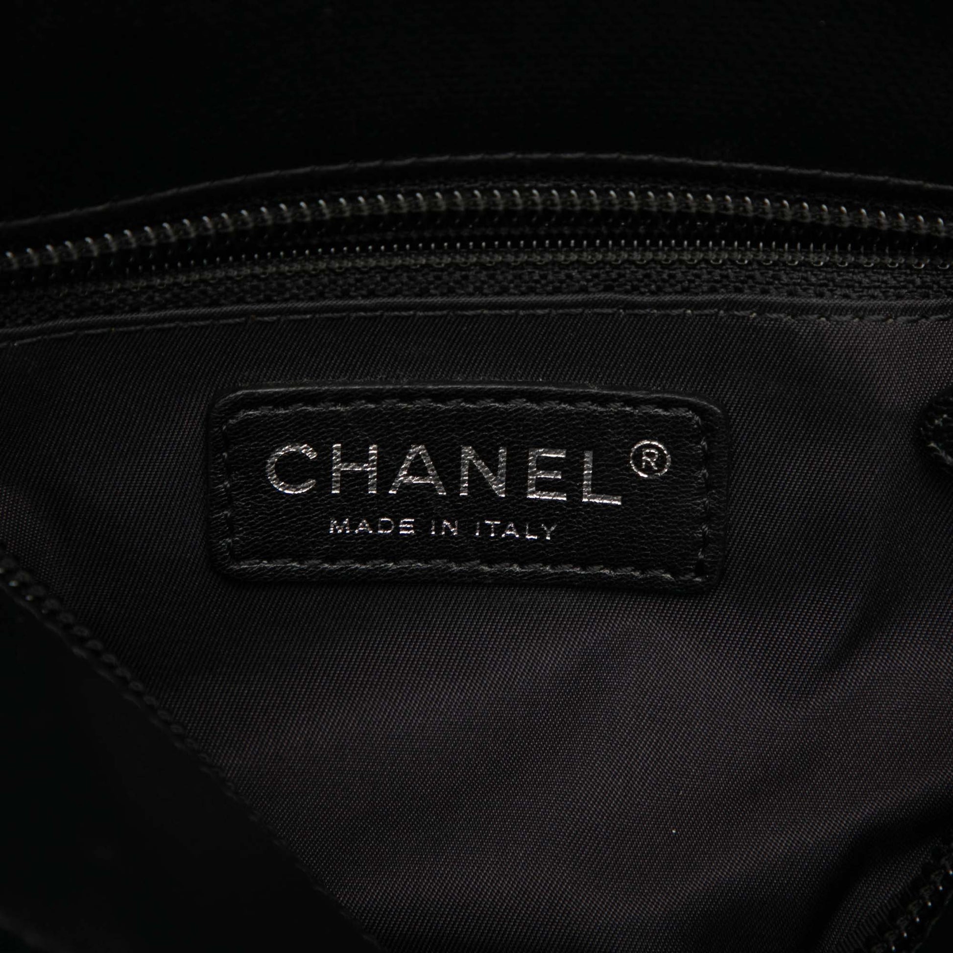 Chanel Small Quilted Coated Canvas Paris Biarritz Tote