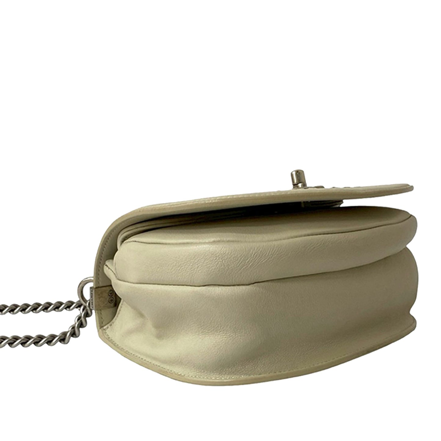 Chanel Small Calfskin Coco Eyelets Round Flap