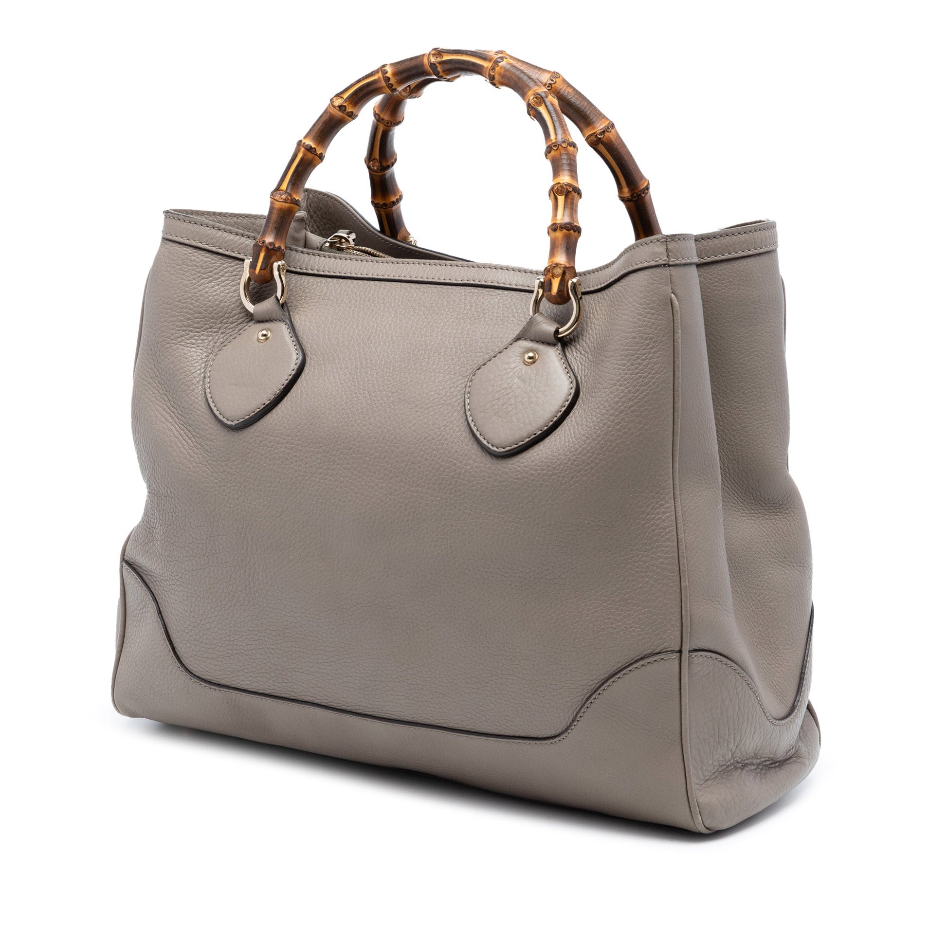 Gucci Calfskin Bamboo Diana Tote