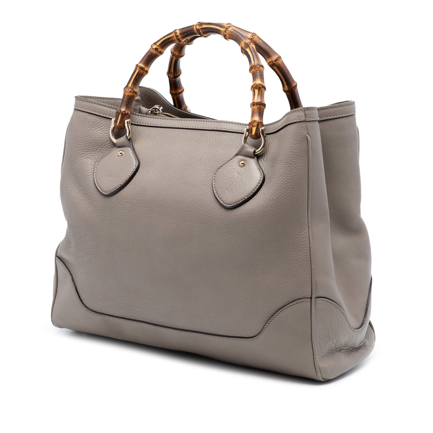 Gucci Calfskin Bamboo Diana Tote