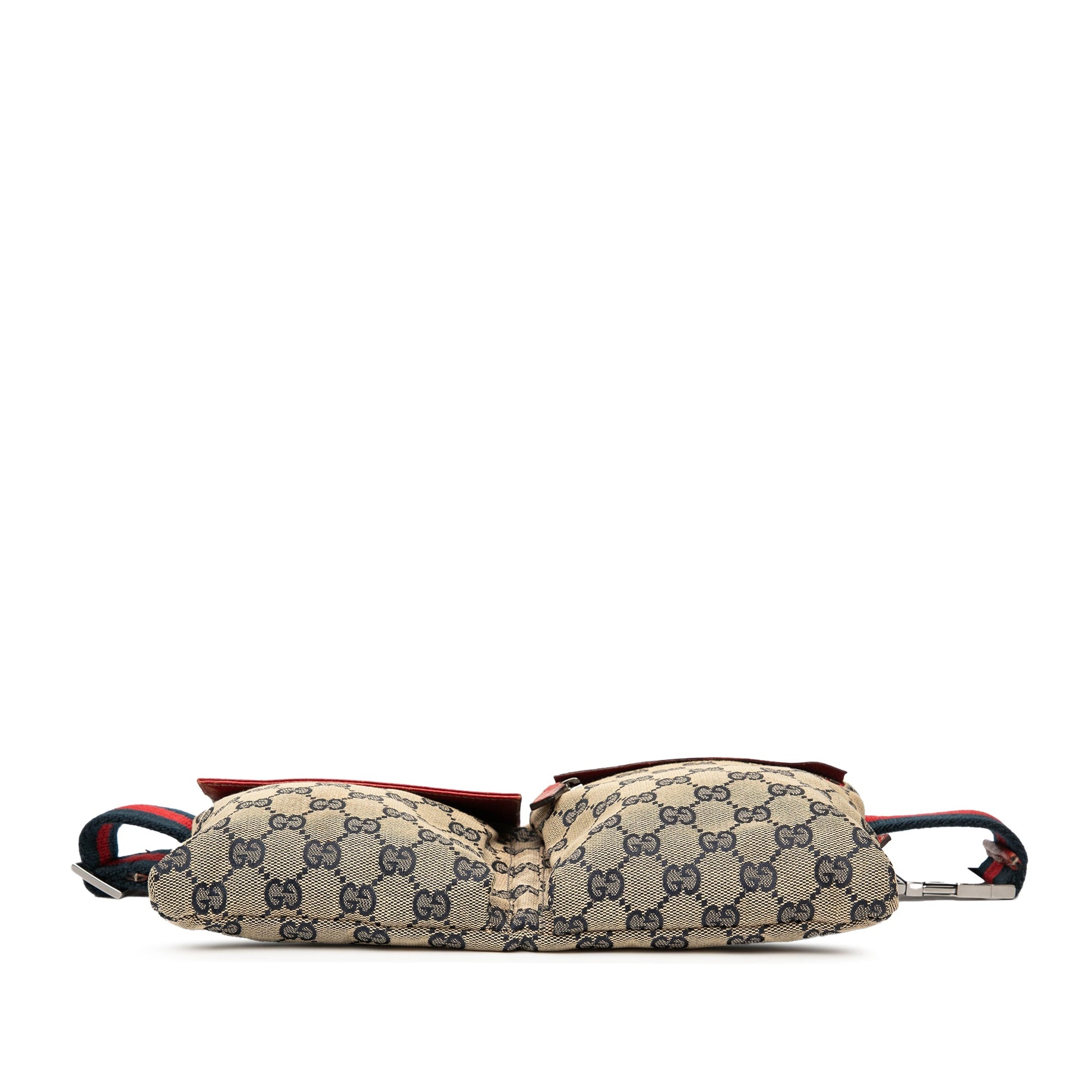 Gucci GG Canvas Web Double Pocket Belt Bag