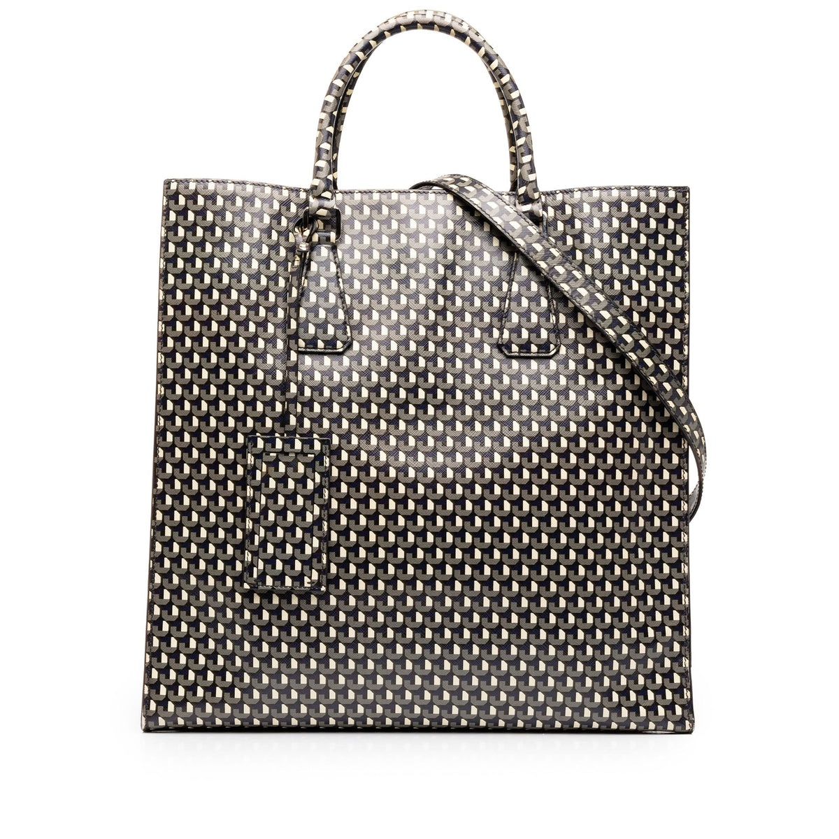 Prada Saffiano Stampato Shopping Tote