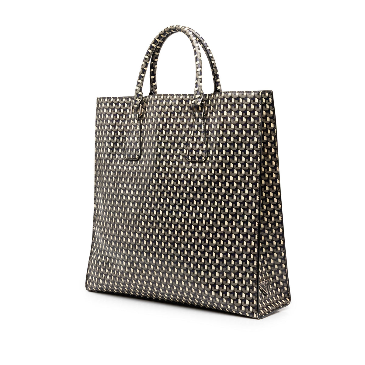 Prada Saffiano Stampato Shopping Tote