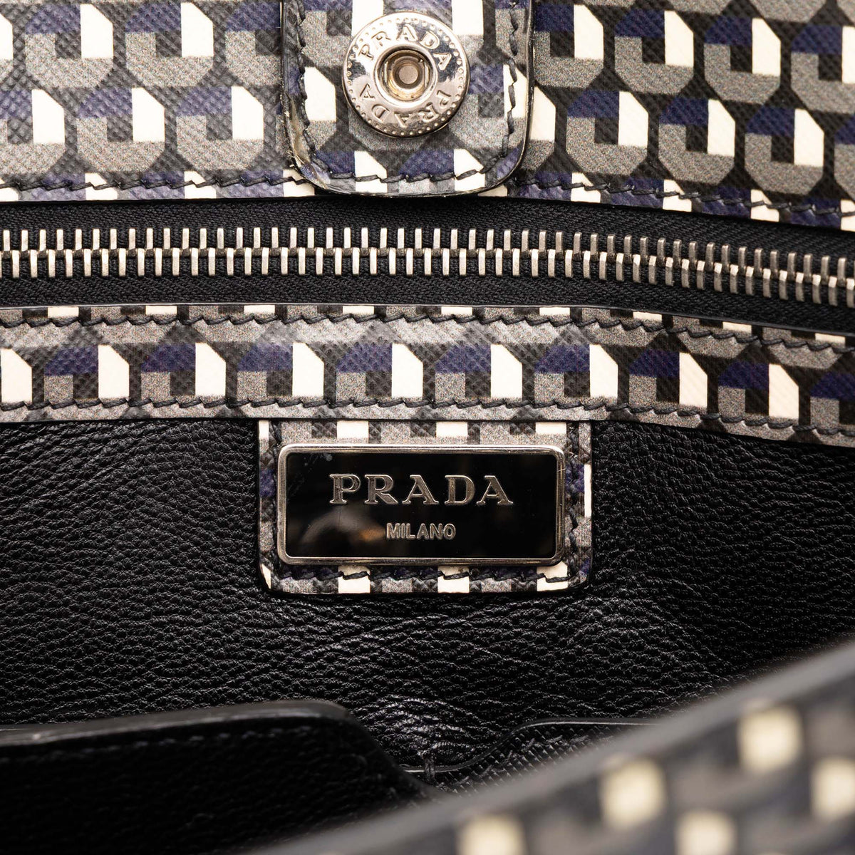 Prada Saffiano Stampato Shopping Tote
