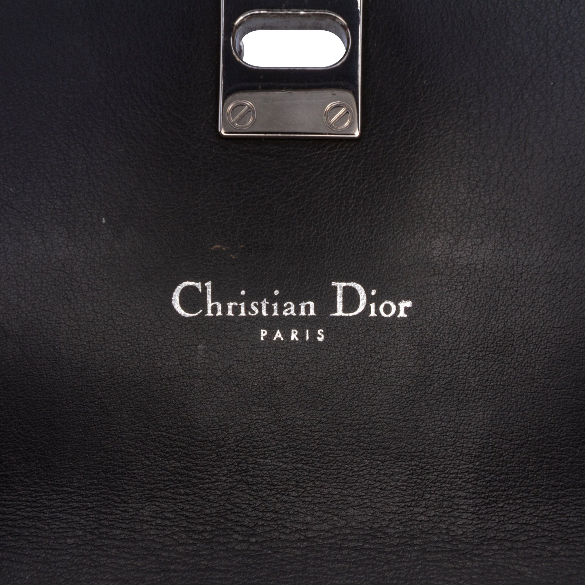 Dior Tricolor Leather Turn Lock Wallet on Chain