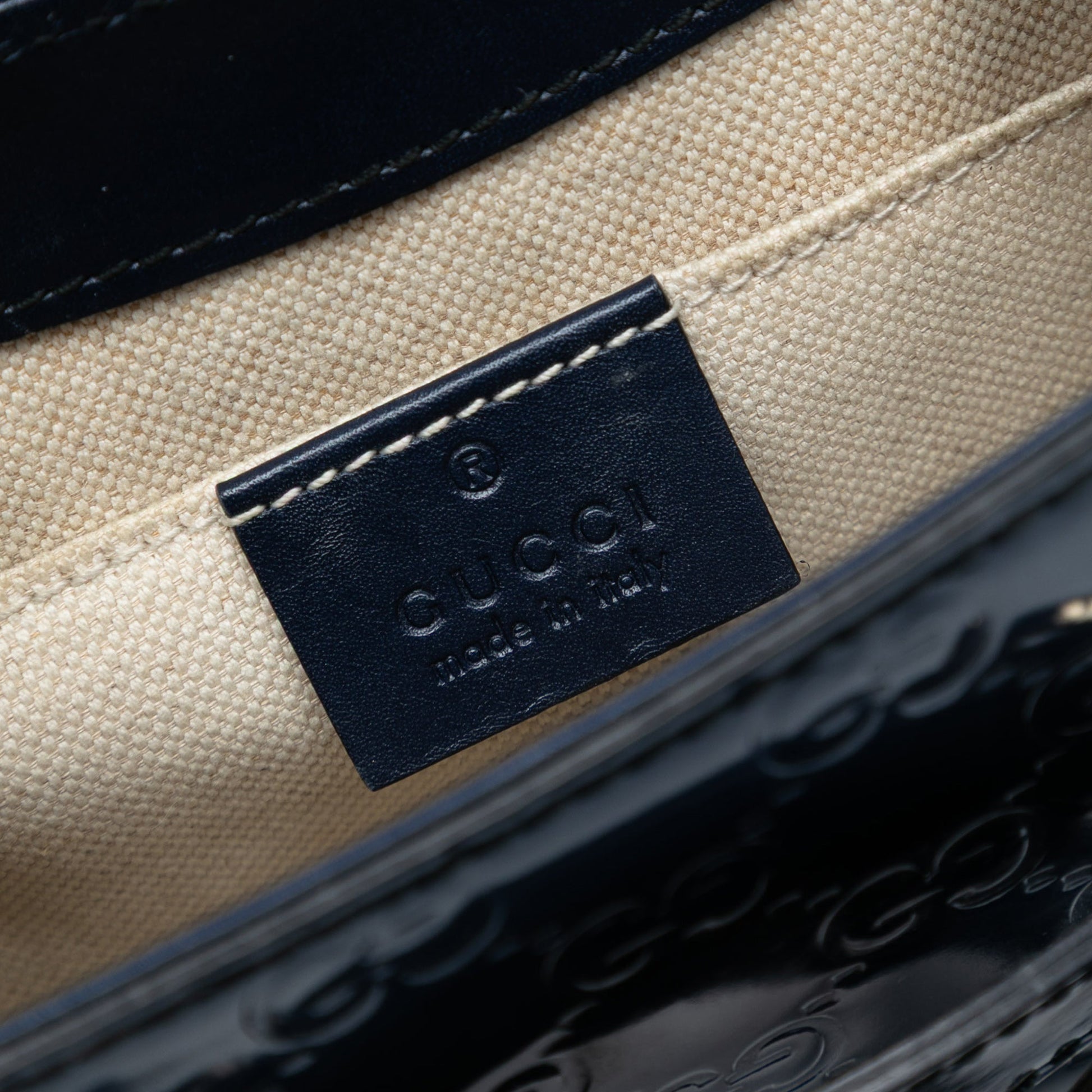 Gucci Mini Patent Guccissima Emily Crossbody