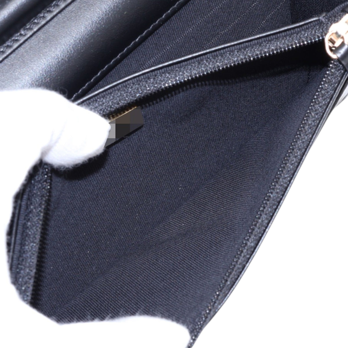 Chanel Quilted Caviar Boy Wallet on Chain — Black