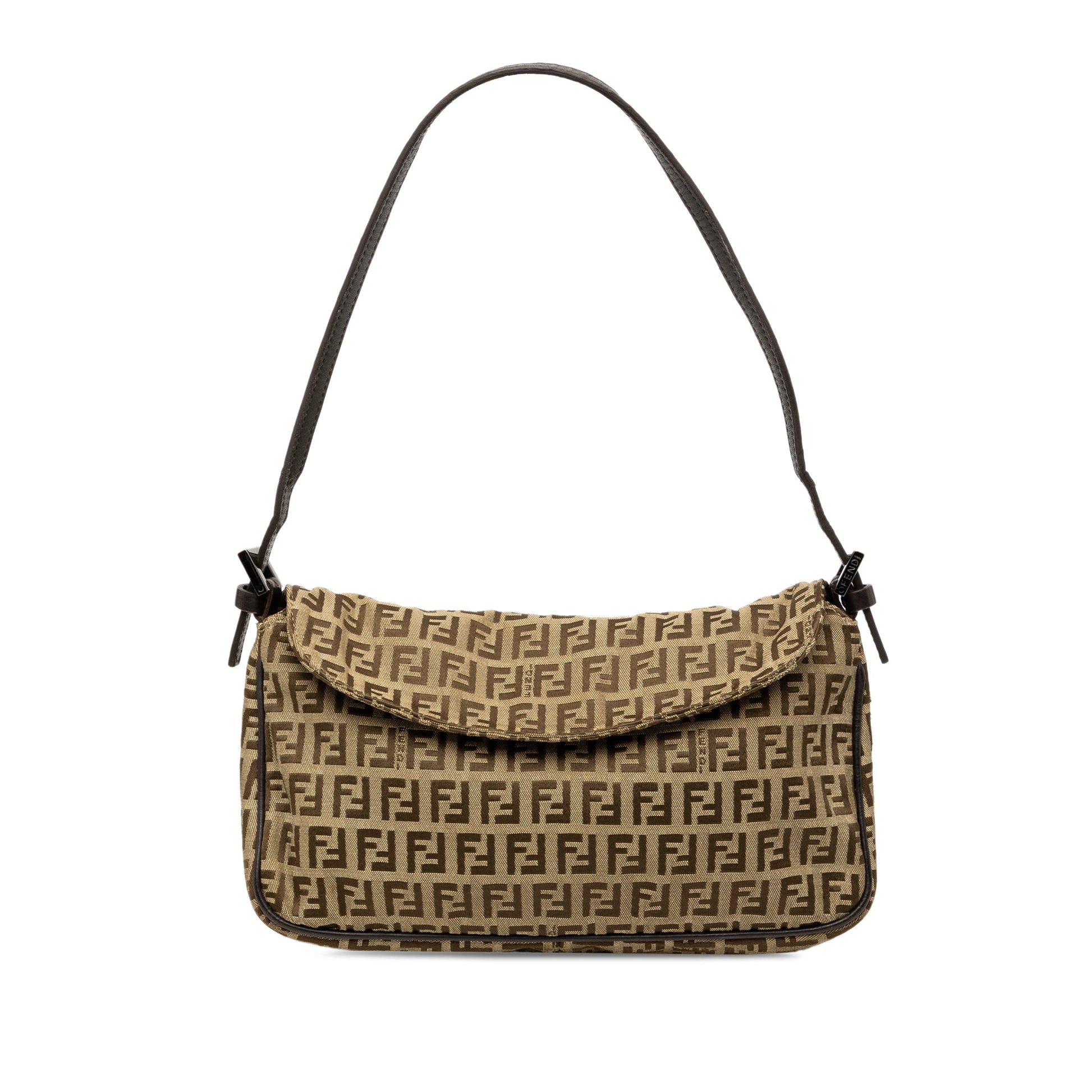 Fendi Zucchino Canvas Flap Pochette
