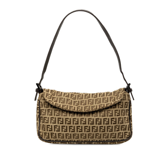 Fendi Zucchino Canvas Flap Pochette