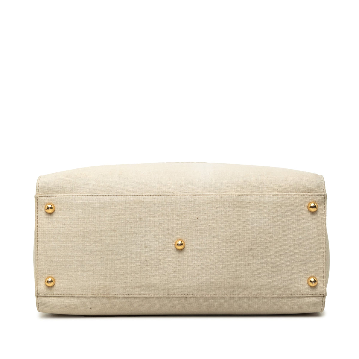 Fendi Medium Canvas Sunshine Shopper Tote — Brown