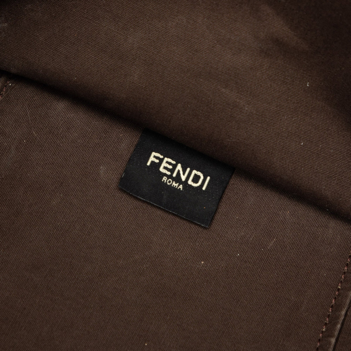 Fendi Medium Canvas Sunshine Shopper Tote — Brown