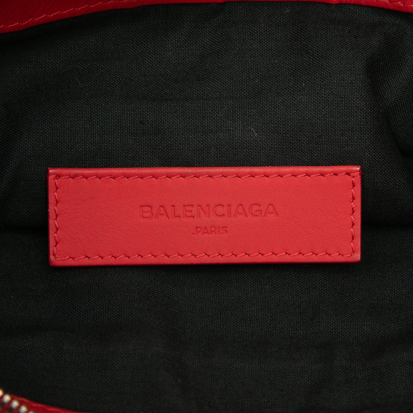 Balenciaga Lambskin Motocross Classic Clip M Clutch