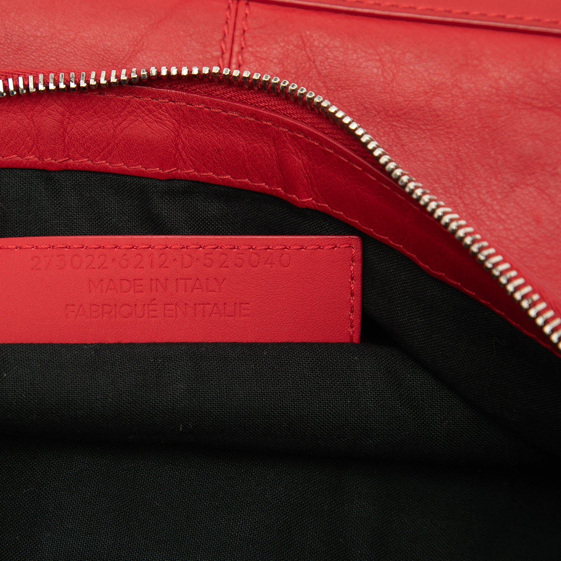 Balenciaga Lambskin Motocross Classic Clip M Clutch