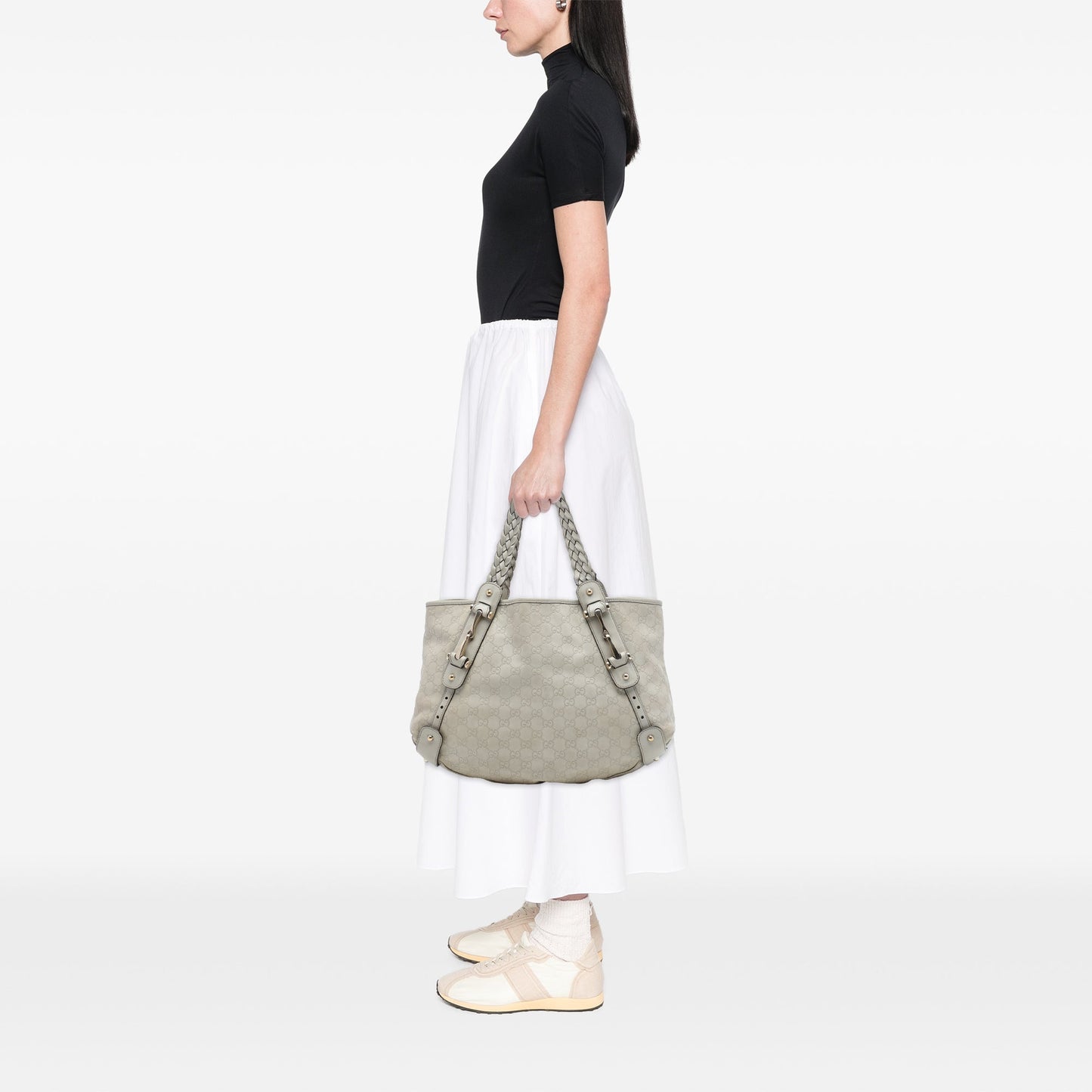 Gucci Guccissima Horsebit Pelham Shoulder Bag