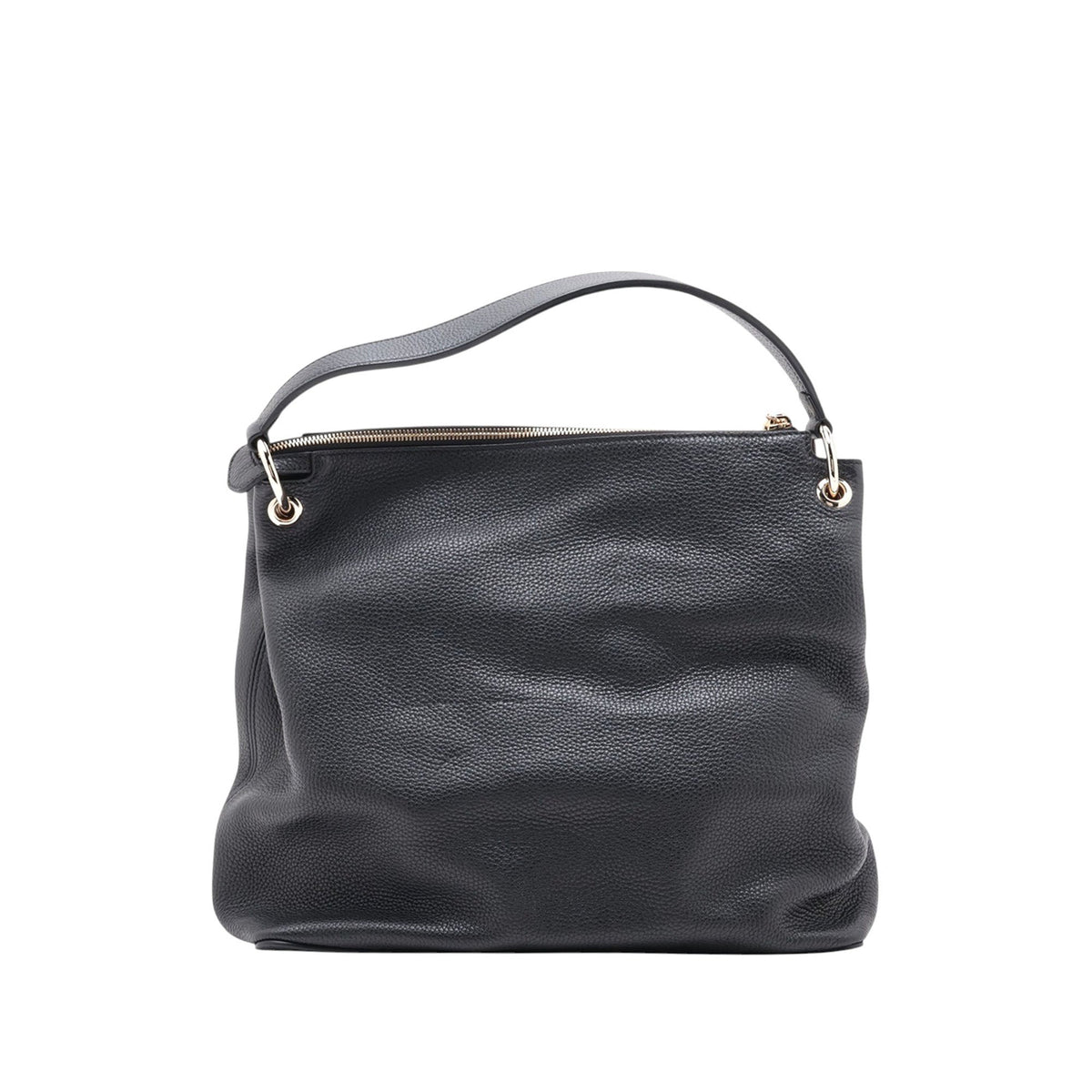 Gucci Large Pebbled Calfskin Soho Convertible Hobo — Black