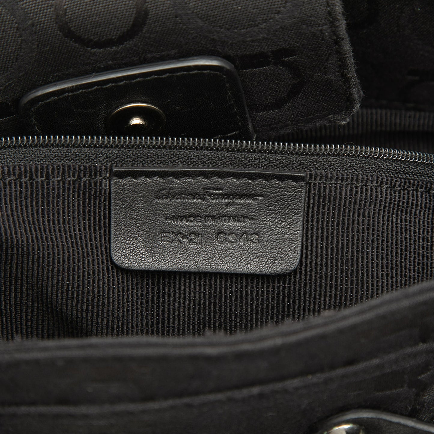 Ferragamo Gancini Canvas Tote