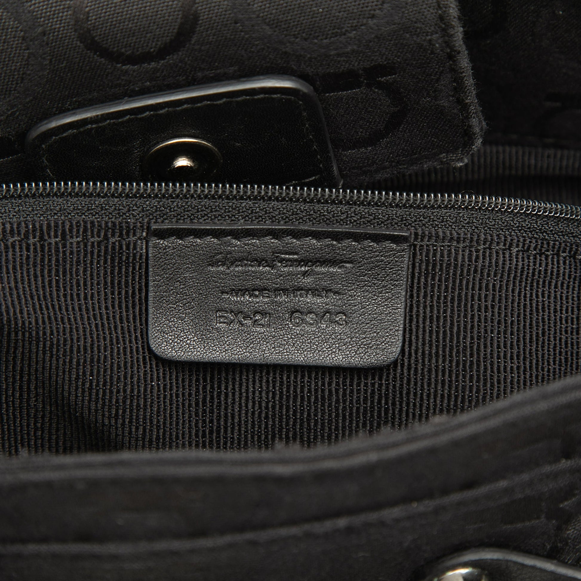 Ferragamo Gancini Canvas Tote