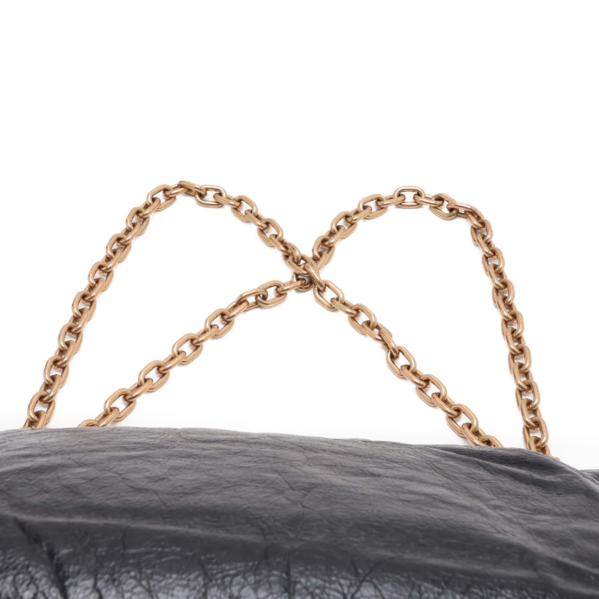 Balenciaga Medium Arena Calfskin Monaco Chain Bag — Black