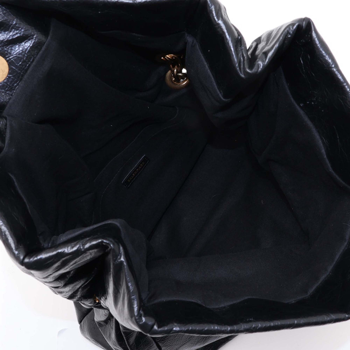 Balenciaga Medium Arena Calfskin Monaco Chain Bag — Black
