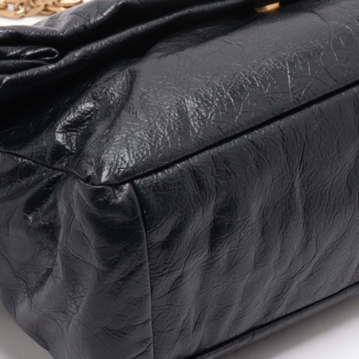Balenciaga Medium Arena Calfskin Monaco Chain Bag — Black