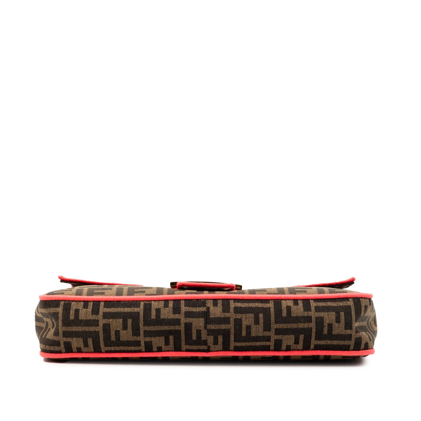 Fendi Large Zucca Canvas Baguette Satchel