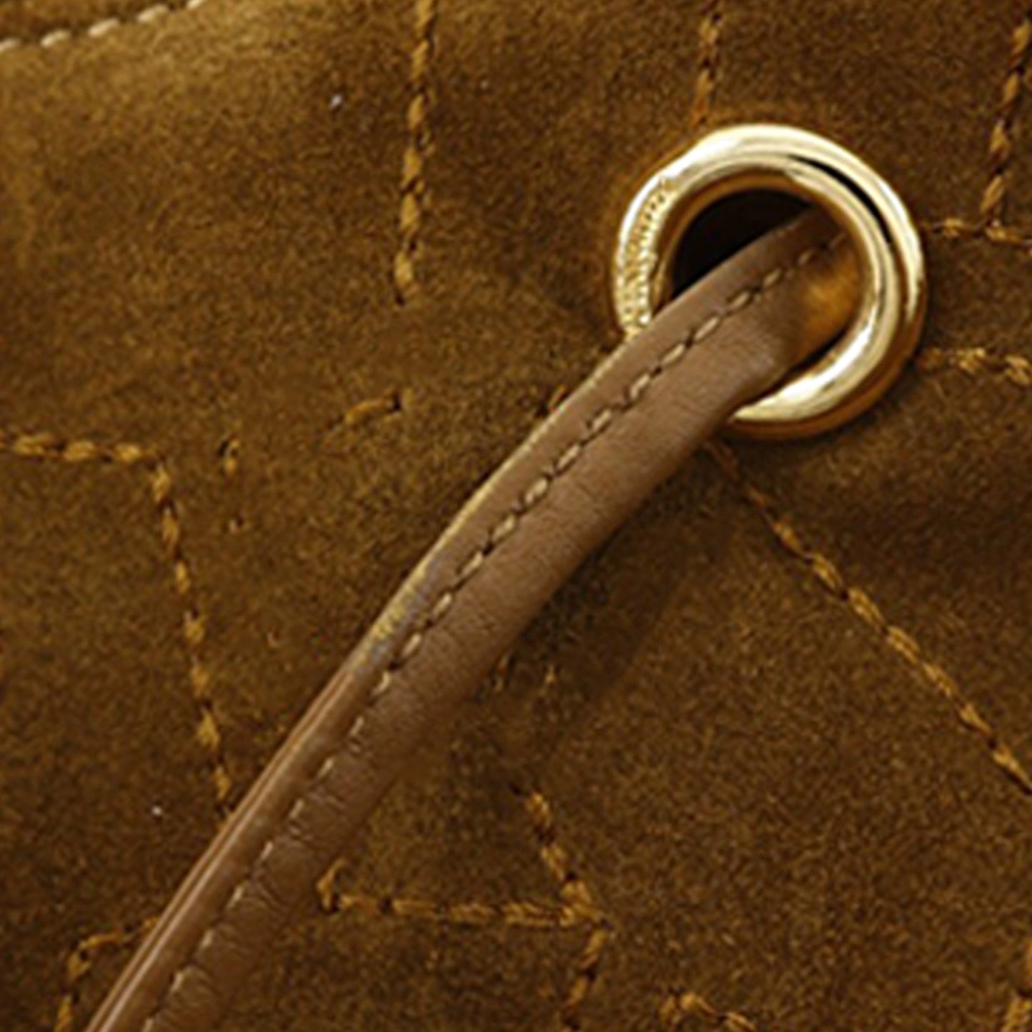 Ferragamo Stitched Suede Tassel Crossbody