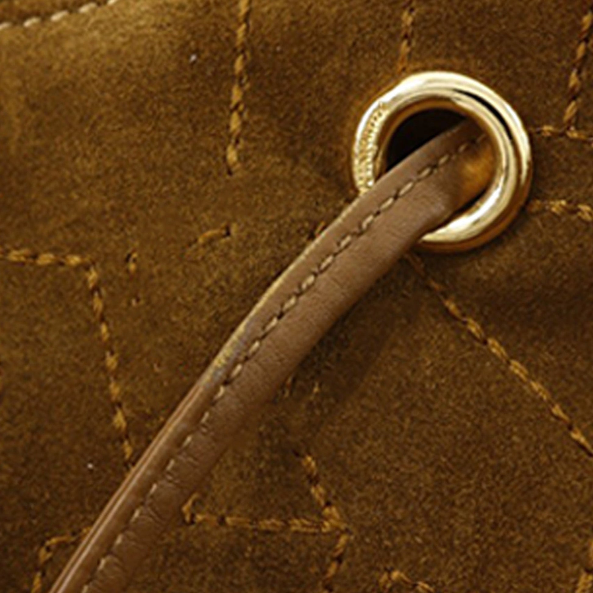 Ferragamo Stitched Suede Tassel Crossbody