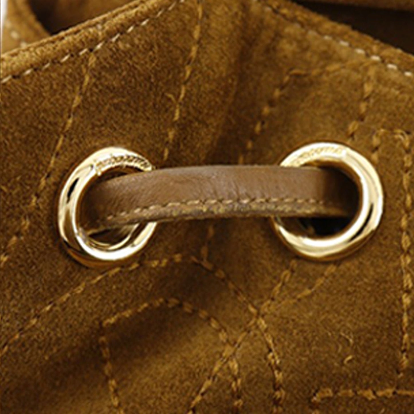 Ferragamo Stitched Suede Tassel Crossbody