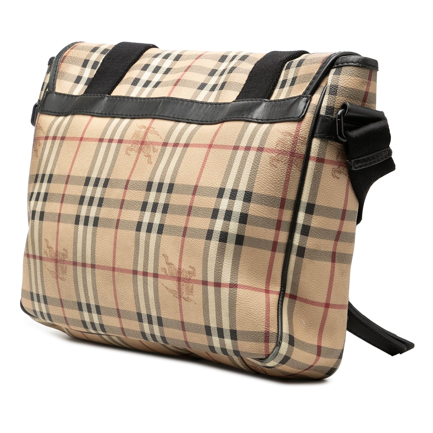 Burberry Haymarket Check Coated Canvas Messenger Bag