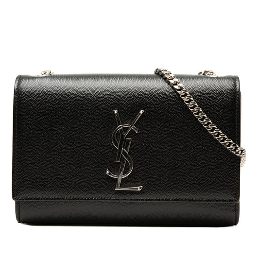 Saint Laurent Small Grain De Poudre Monogram Kate Crossbody
