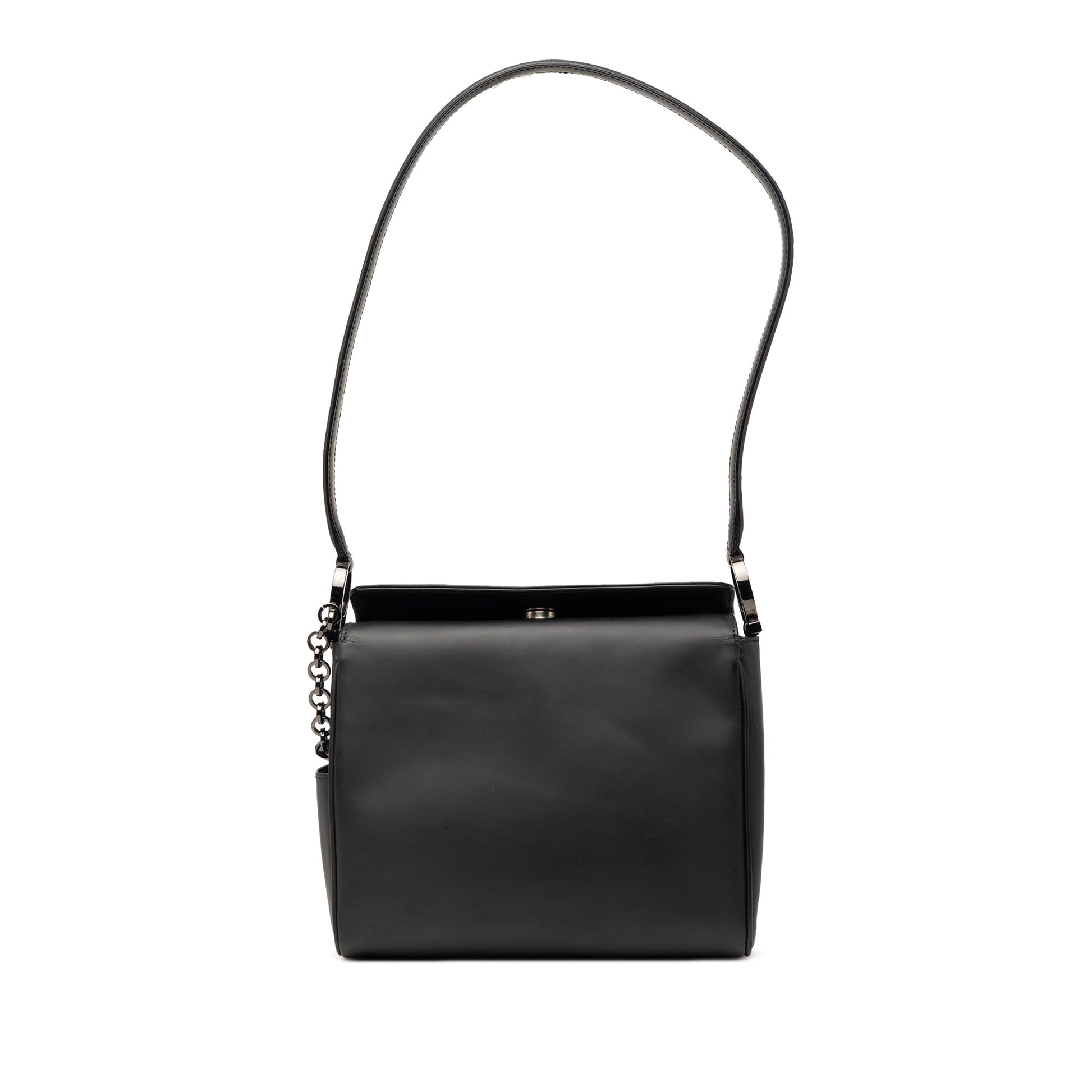 Ferragamo Leather Gancini Shoulder Bag