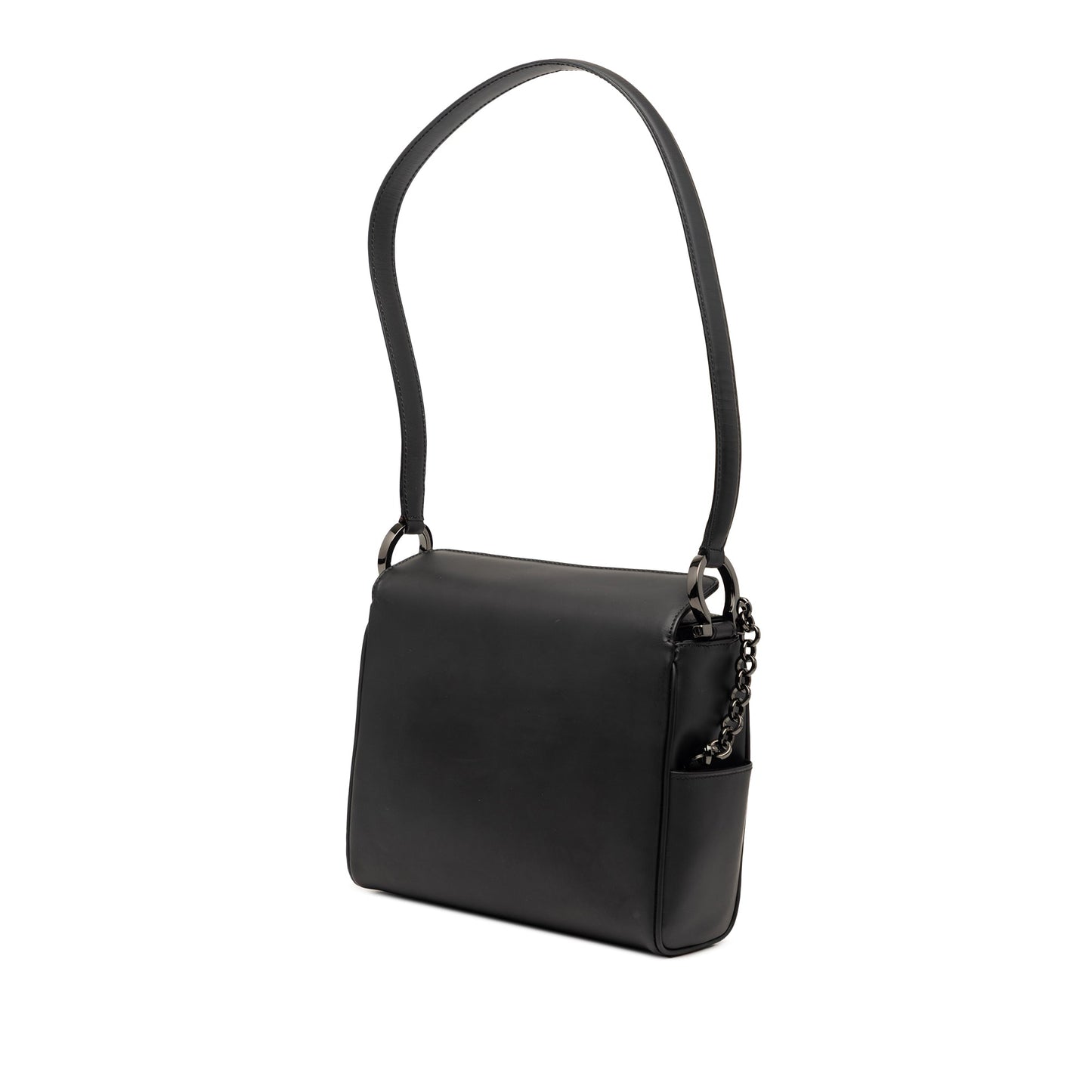 Ferragamo Leather Gancini Shoulder Bag