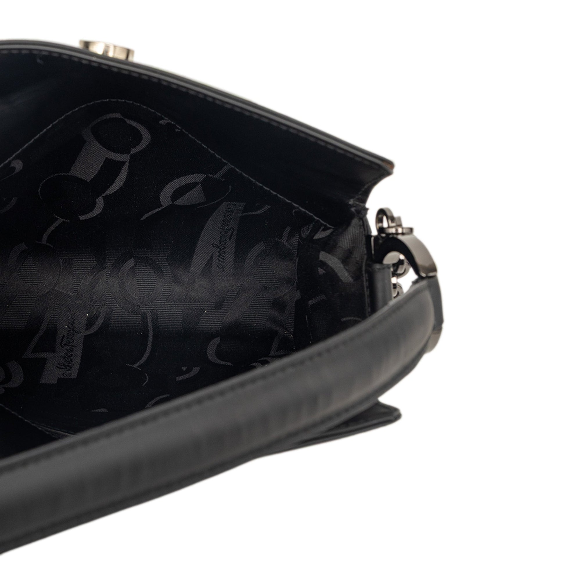 Ferragamo Leather Gancini Shoulder Bag