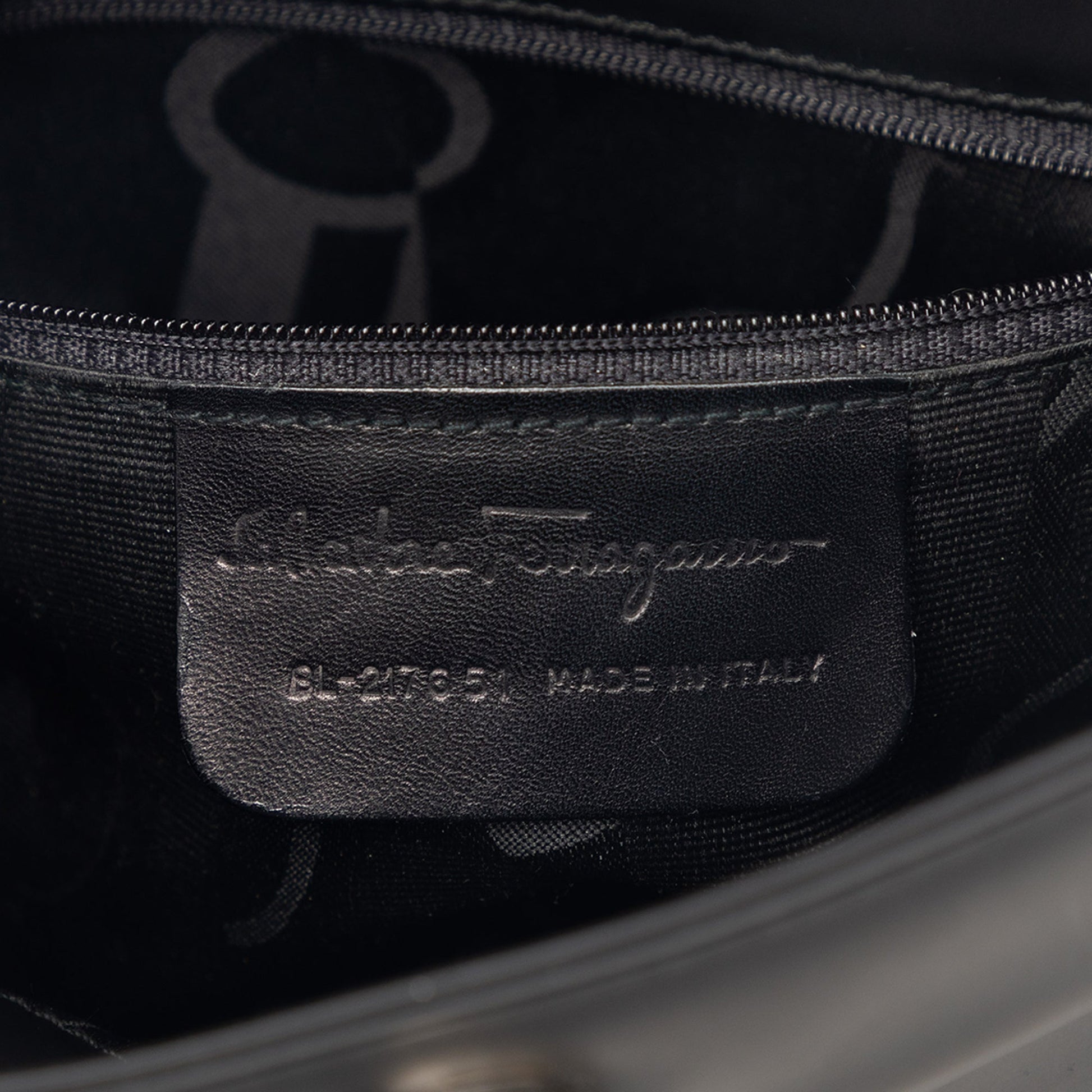 Ferragamo Leather Gancini Shoulder Bag