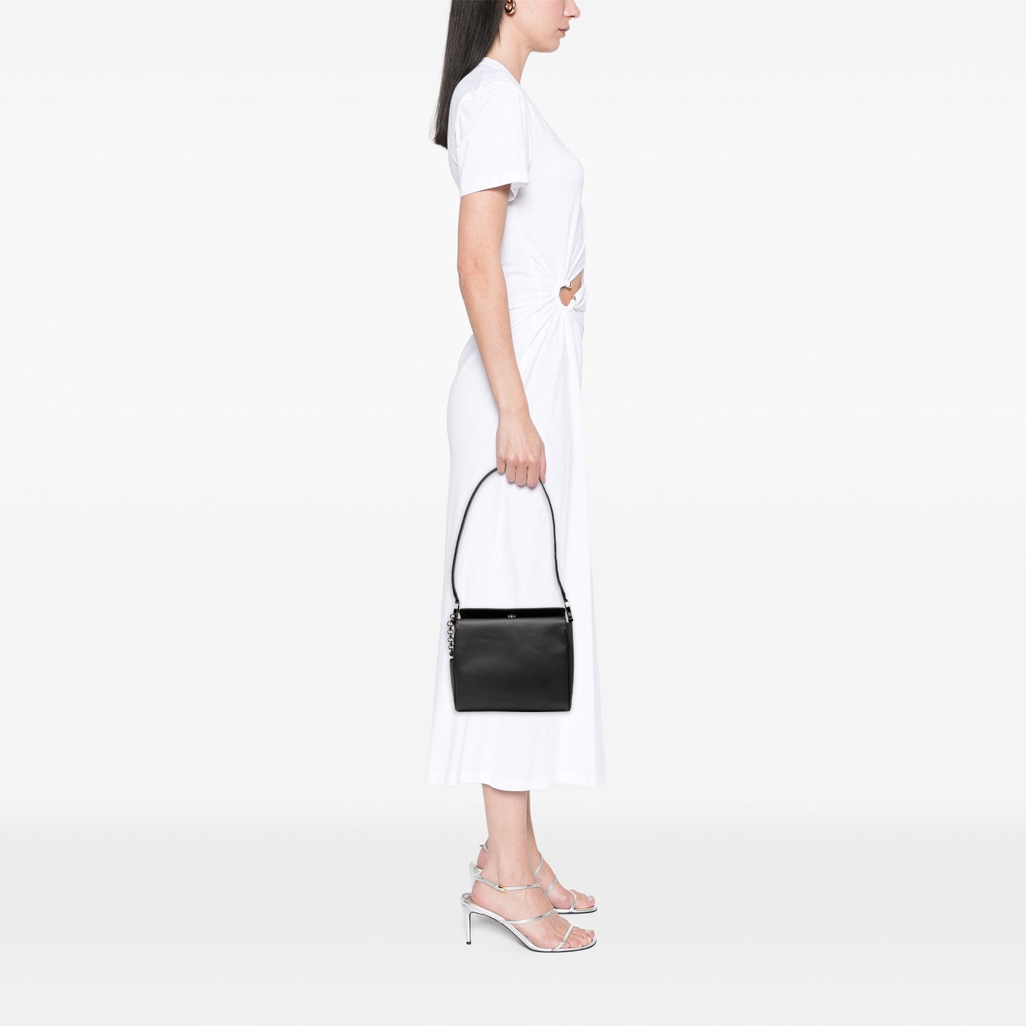 Ferragamo Leather Gancini Shoulder Bag