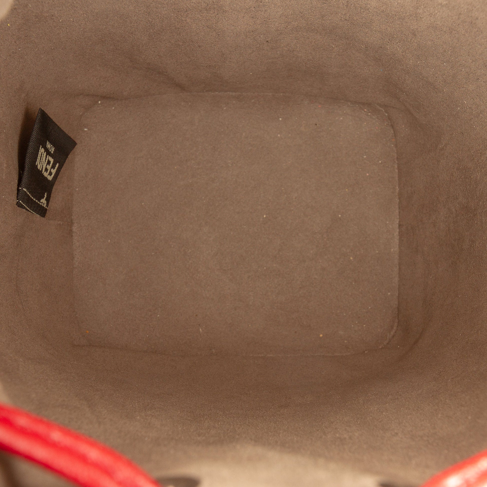 Fendi Mini Zucca Embossed Leather Mon Tresor Bucket Bag