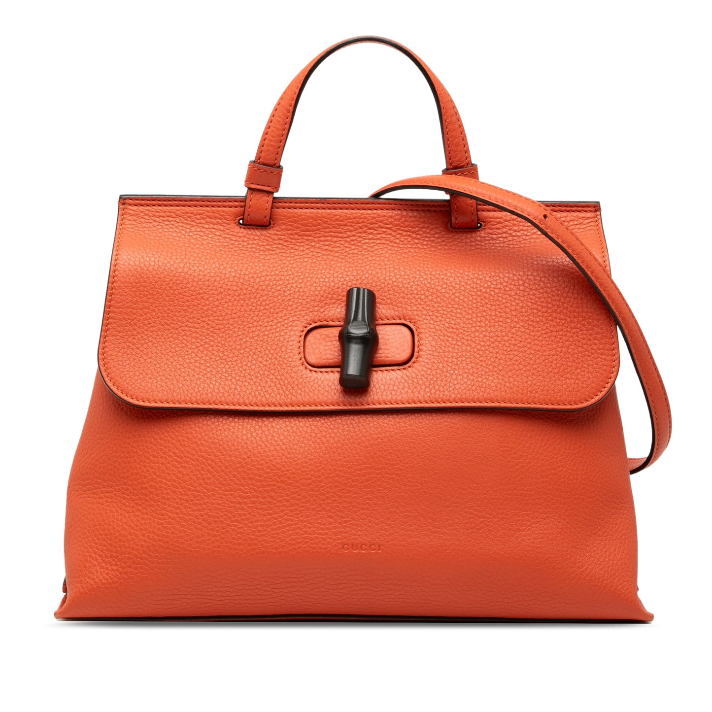 Gucci Medium Calfskin Bamboo Daily Satchel