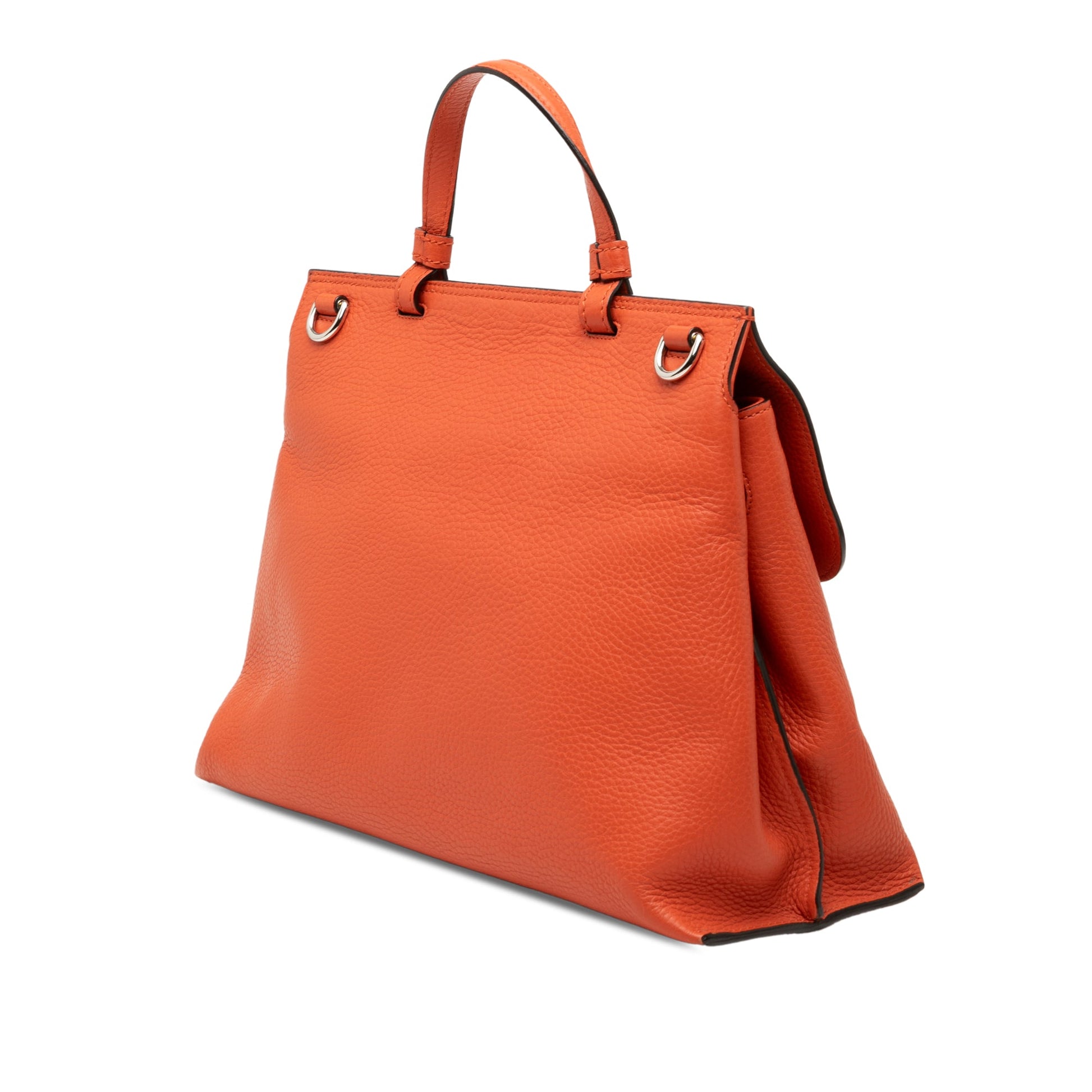 Gucci Medium Calfskin Bamboo Daily Satchel