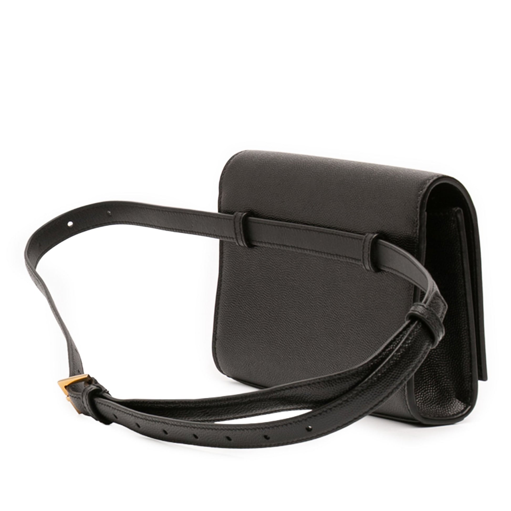 Saint Laurent Grain de Poudre Leather Kate Belt Bag