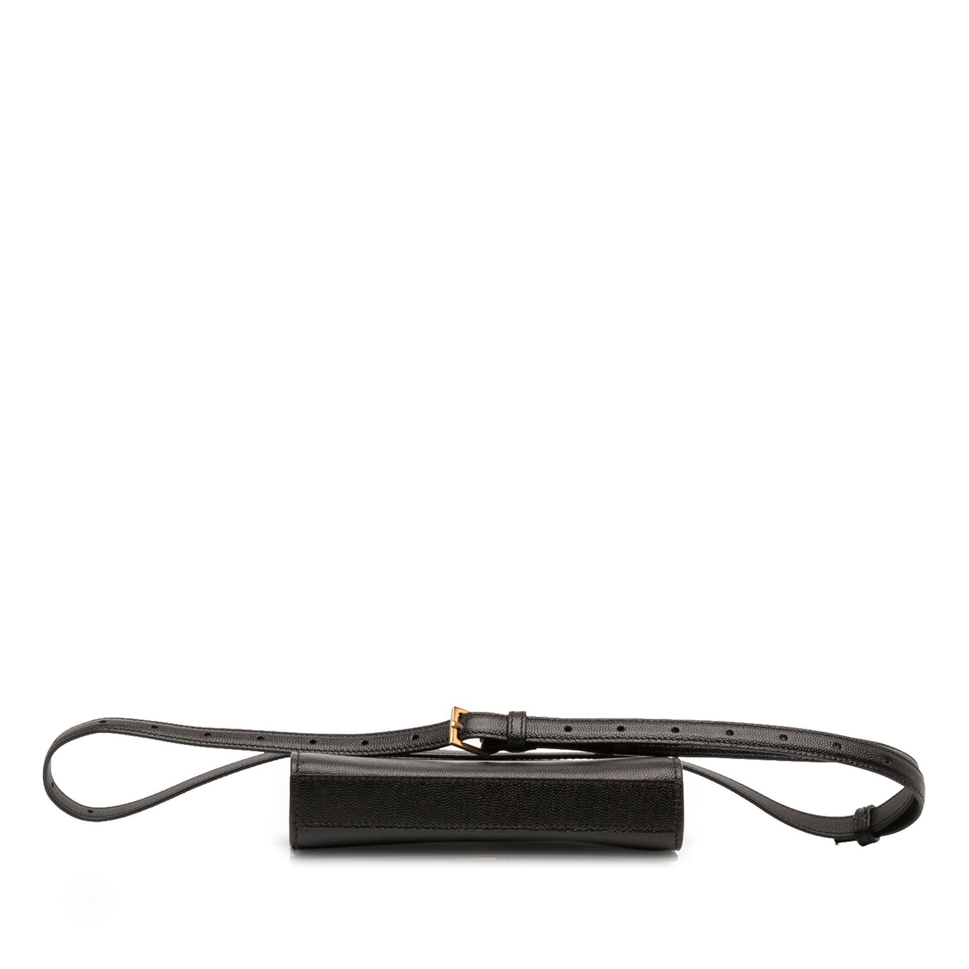 Saint Laurent Grain de Poudre Leather Kate Belt Bag