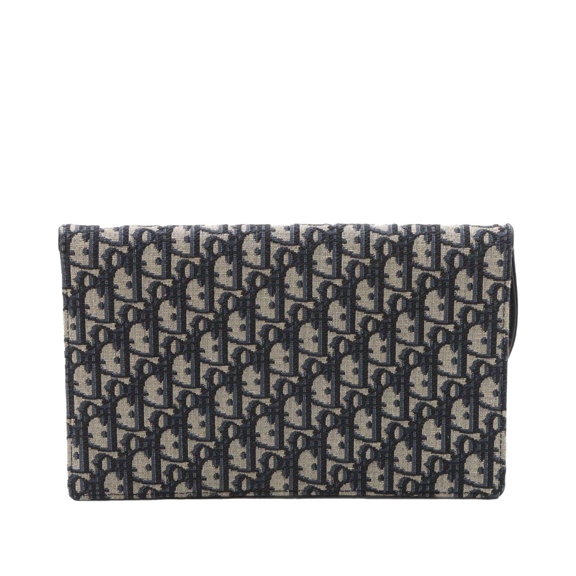 Dior Oblique Canvas Saddle Clutch